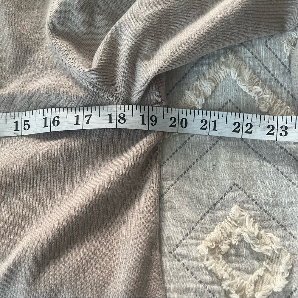Pendleton Silk Blend Mock‎ Neck Sweater – Neutral Taupe, Size L 49% Silk - Picture 6 of 7